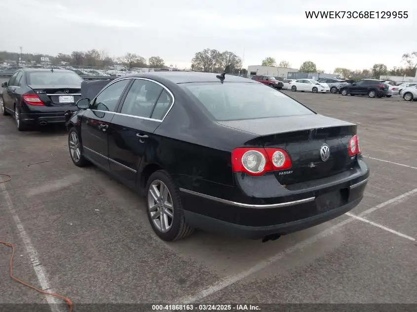2008 Volkswagen Passat Lux VIN: WVWEK73C68E129955 Lot: 41868163