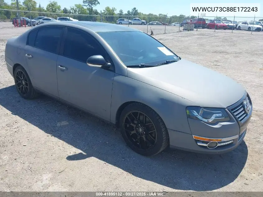 2008 Volkswagen Passat Vr6 VIN: WVWCU73C88E172243 Lot: 41895132