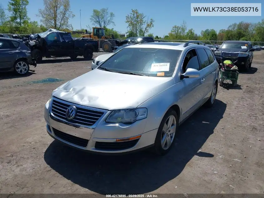 2008 Volkswagen Passat Komfort VIN: WVWLK73C38E053716 Lot: 42176595