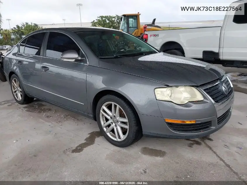 2008 Volkswagen Passat Turbo VIN: WVWJK73C18E227564 Lot: 42251998