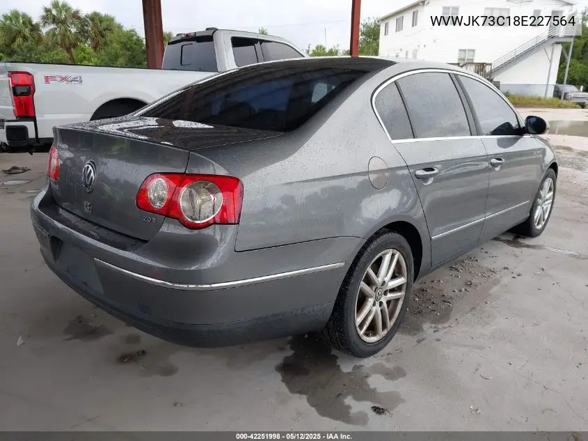 2008 Volkswagen Passat Turbo VIN: WVWJK73C18E227564 Lot: 42251998
