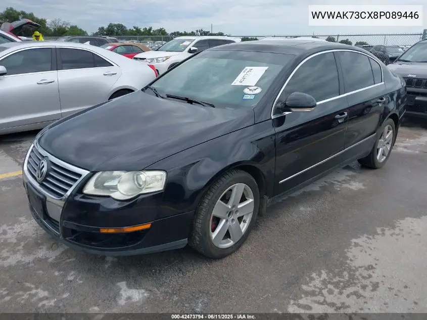 2008 Volkswagen Passat Komfort VIN: WVWAK73CX8P089446 Lot: 42473794