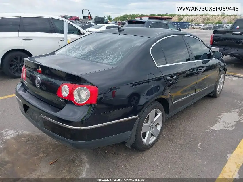 2008 Volkswagen Passat Komfort VIN: WVWAK73CX8P089446 Lot: 42473794