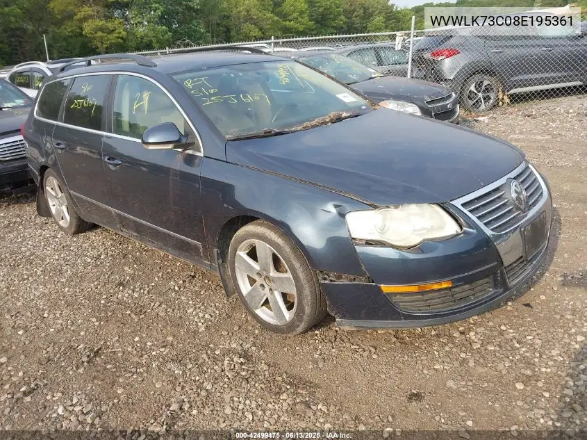 2008 Volkswagen Passat Komfort VIN: WVWLK73C08E195361 Lot: 42499475