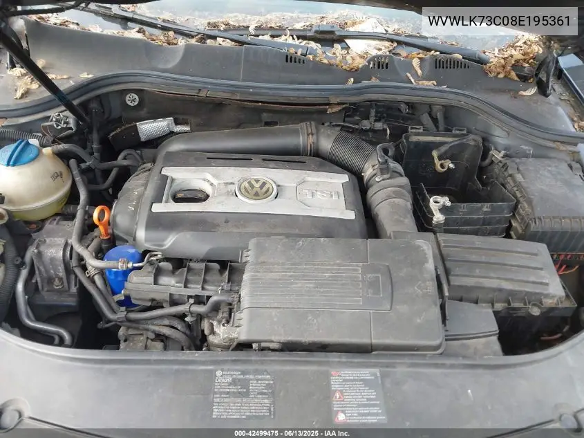 2008 Volkswagen Passat Komfort VIN: WVWLK73C08E195361 Lot: 42499475