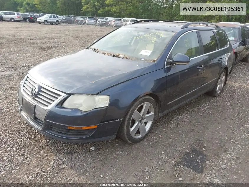 2008 Volkswagen Passat Komfort VIN: WVWLK73C08E195361 Lot: 42499475