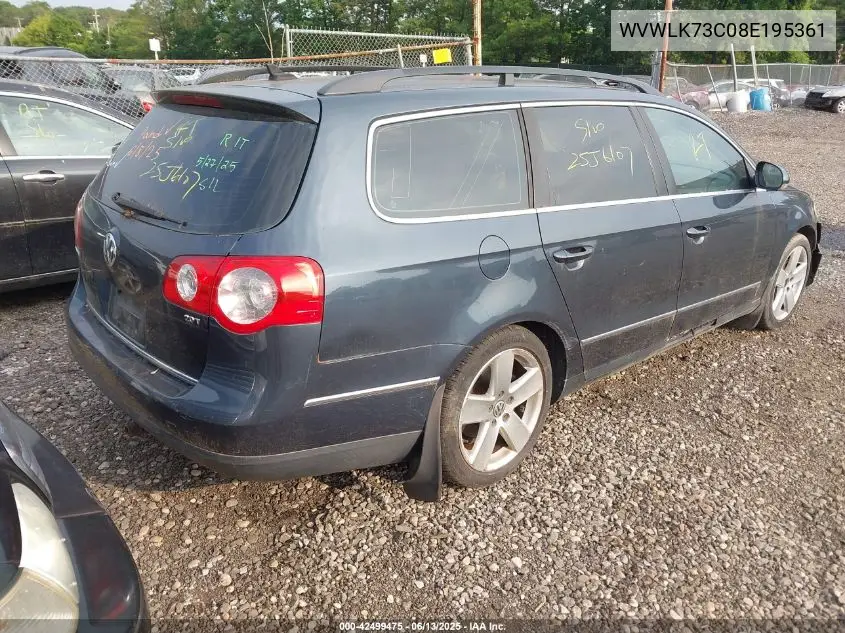 2008 Volkswagen Passat Komfort VIN: WVWLK73C08E195361 Lot: 42499475