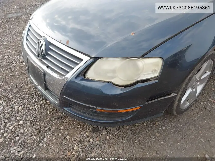 2008 Volkswagen Passat Komfort VIN: WVWLK73C08E195361 Lot: 42499475