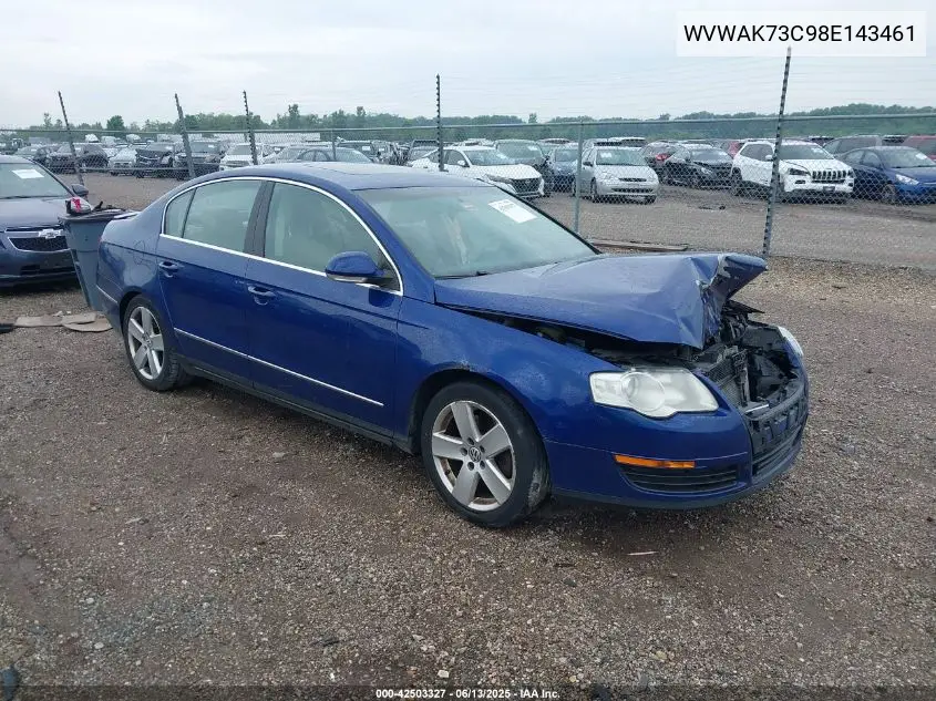2008 Volkswagen Passat Komfort VIN: WVWAK73C98E143461 Lot: 42503327