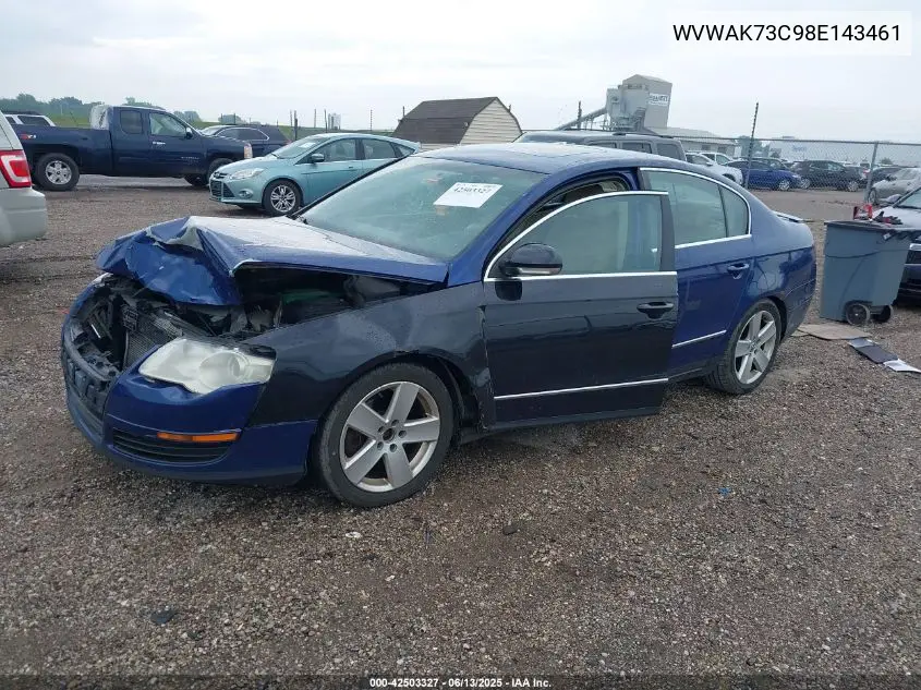 2008 Volkswagen Passat Komfort VIN: WVWAK73C98E143461 Lot: 42503327