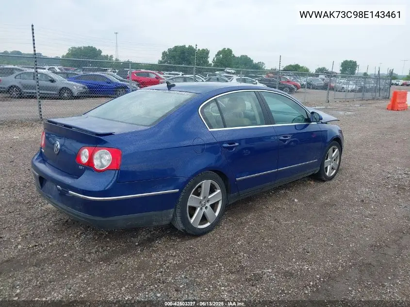 2008 Volkswagen Passat Komfort VIN: WVWAK73C98E143461 Lot: 42503327