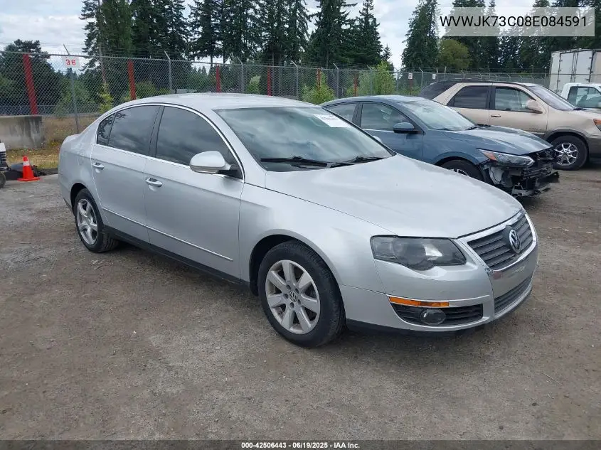 2008 Volkswagen Passat Turbo VIN: WVWJK73C08E084591 Lot: 42506443