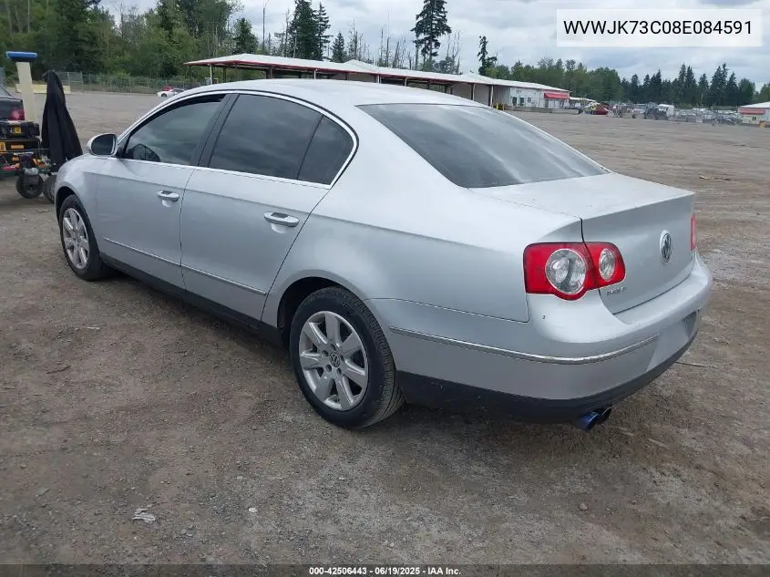 2008 Volkswagen Passat Turbo VIN: WVWJK73C08E084591 Lot: 42506443