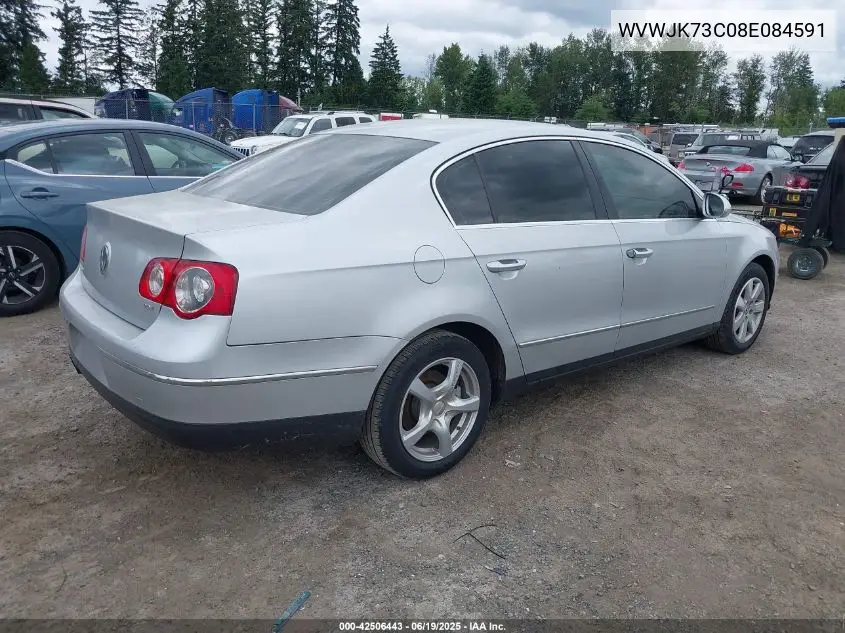 2008 Volkswagen Passat Turbo VIN: WVWJK73C08E084591 Lot: 42506443