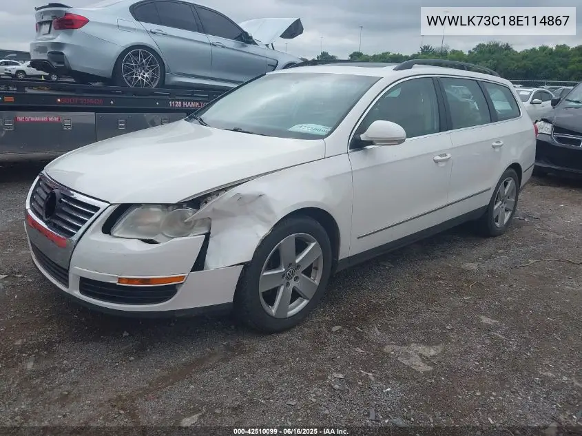 2008 Volkswagen Passat Komfort VIN: WVWLK73C18E114867 Lot: 42510099