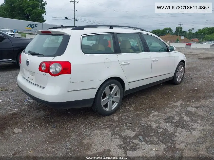 2008 Volkswagen Passat Komfort VIN: WVWLK73C18E114867 Lot: 42510099