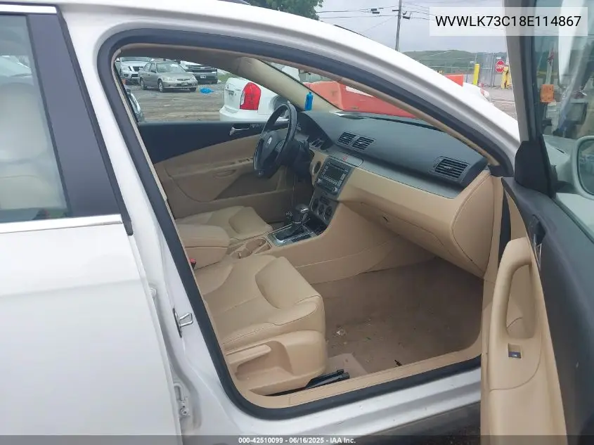 2008 Volkswagen Passat Komfort VIN: WVWLK73C18E114867 Lot: 42510099