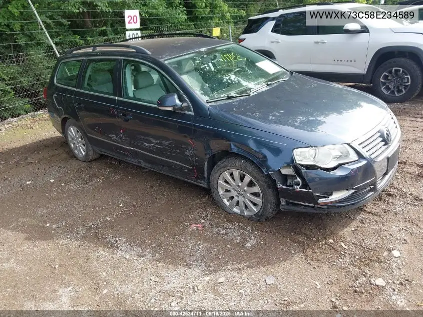 2008 Volkswagen Passat Turbo VIN: WVWXK73C58E234589 Lot: 42534711