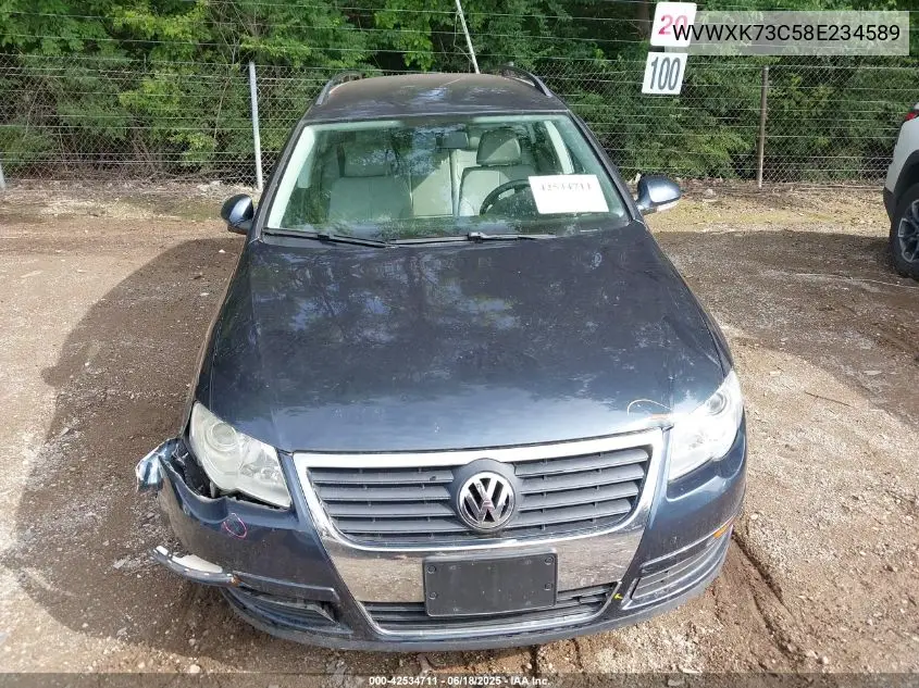 2008 Volkswagen Passat Turbo VIN: WVWXK73C58E234589 Lot: 42534711