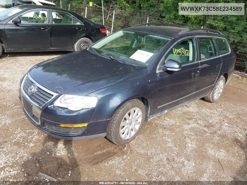 2008 Volkswagen Passat Turbo VIN: WVWXK73C58E234589 Lot: 42534711