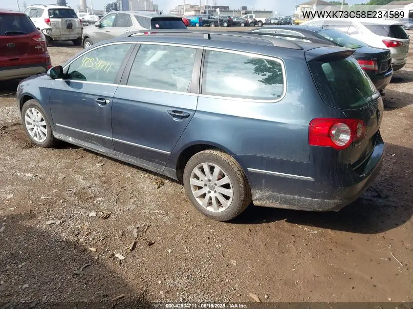 2008 Volkswagen Passat Turbo VIN: WVWXK73C58E234589 Lot: 42534711