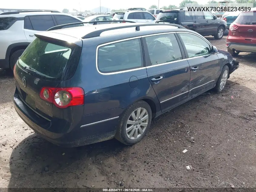2008 Volkswagen Passat Turbo VIN: WVWXK73C58E234589 Lot: 42534711