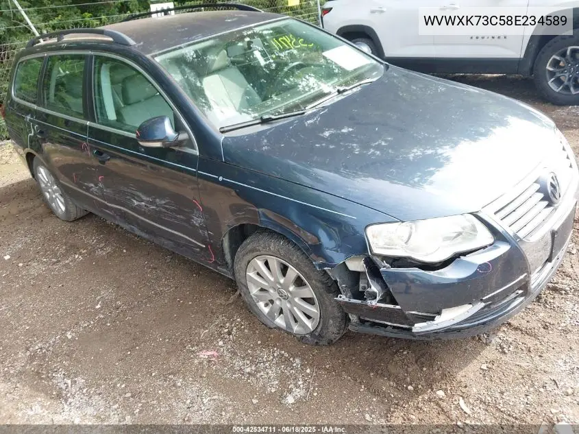 2008 Volkswagen Passat Turbo VIN: WVWXK73C58E234589 Lot: 42534711