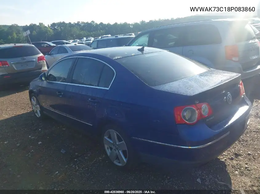 2008 Volkswagen Passat Komfort VIN: WVWAK73C18P083860 Lot: 42536968