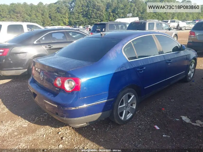 2008 Volkswagen Passat Komfort VIN: WVWAK73C18P083860 Lot: 42536968