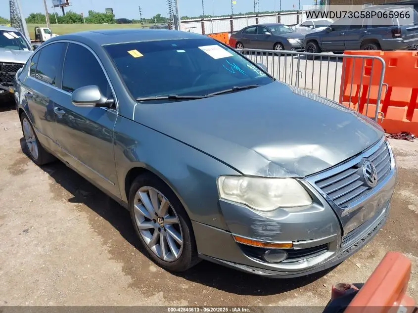 2008 Volkswagen Passat Vr6 VIN: WVWDU73C58P065966 Lot: 42543613