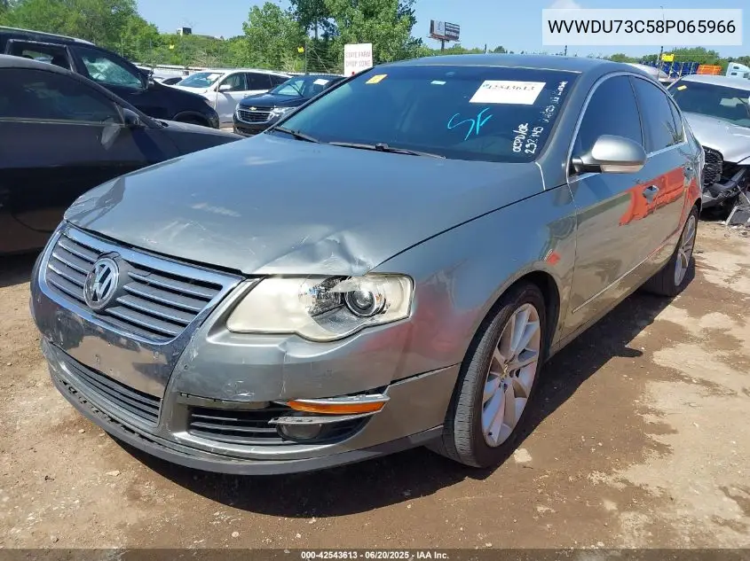 2008 Volkswagen Passat Vr6 VIN: WVWDU73C58P065966 Lot: 42543613