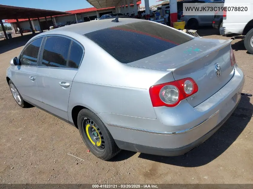 2009 Volkswagen Passat Komfort VIN: WVWJK73C19E078820 Lot: 41823121
