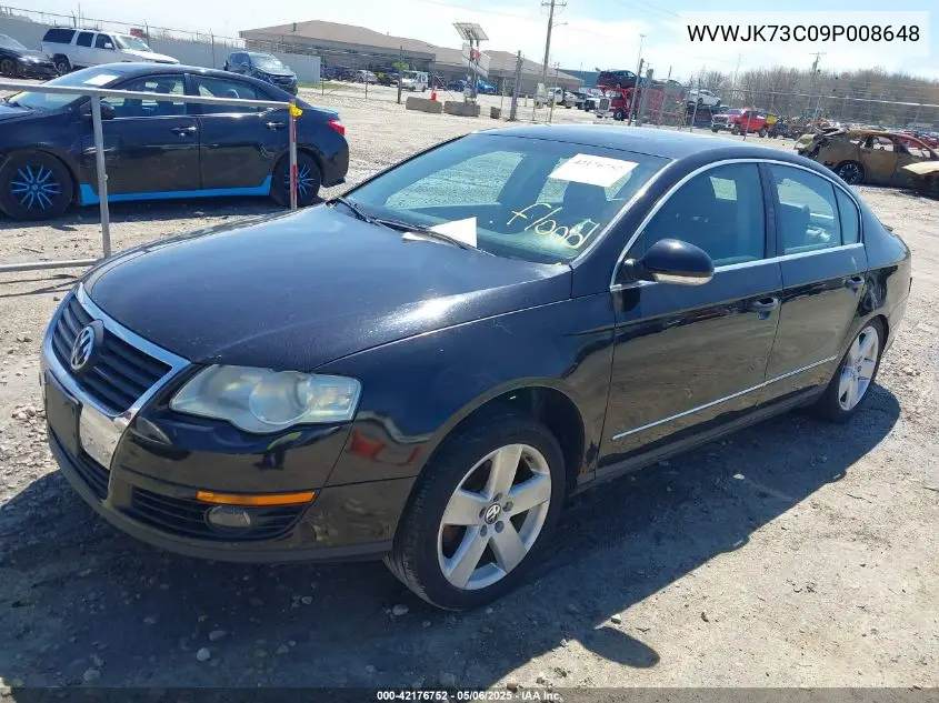 2009 Volkswagen Passat Komfort VIN: WVWJK73C09P008648 Lot: 42176752