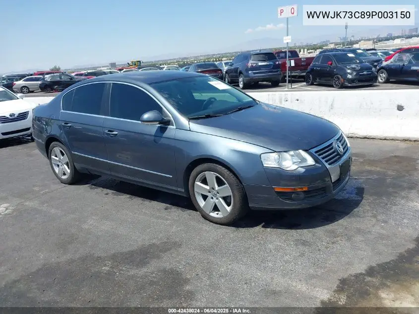 2009 Volkswagen Passat Komfort VIN: WVWJK73C89P003150 Lot: 42438024