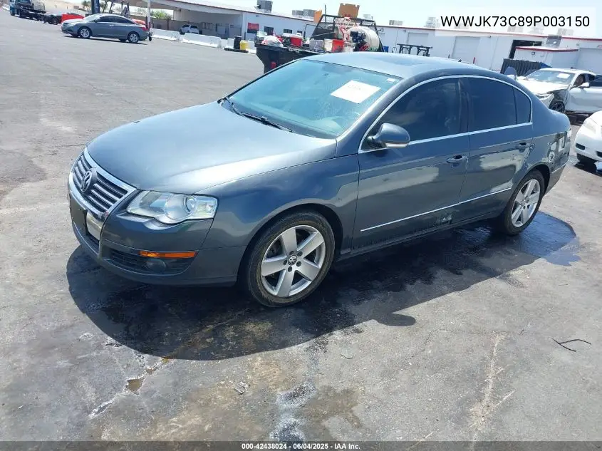 2009 Volkswagen Passat Komfort VIN: WVWJK73C89P003150 Lot: 42438024