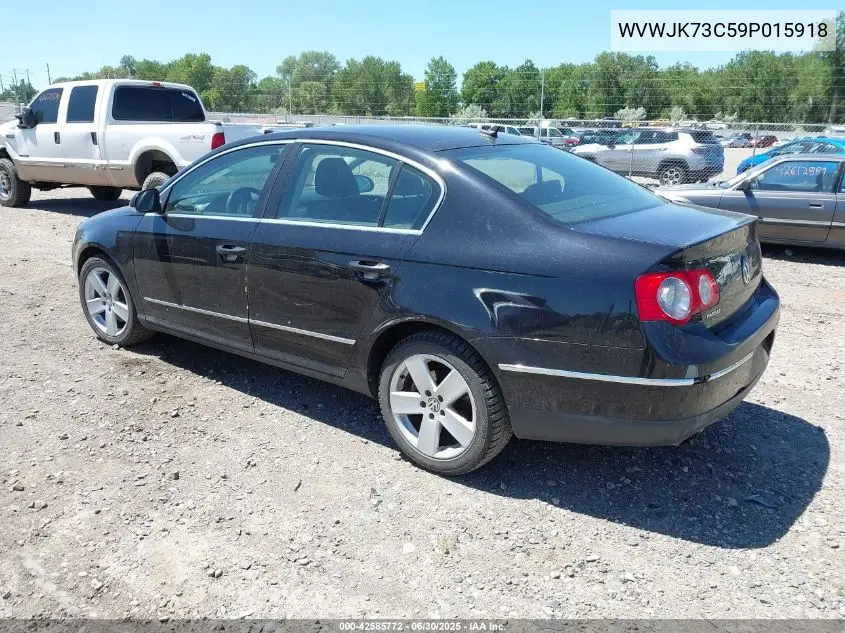 2009 Volkswagen Passat Turbo VIN: WVWJK73C59P015918 Lot: 42585772