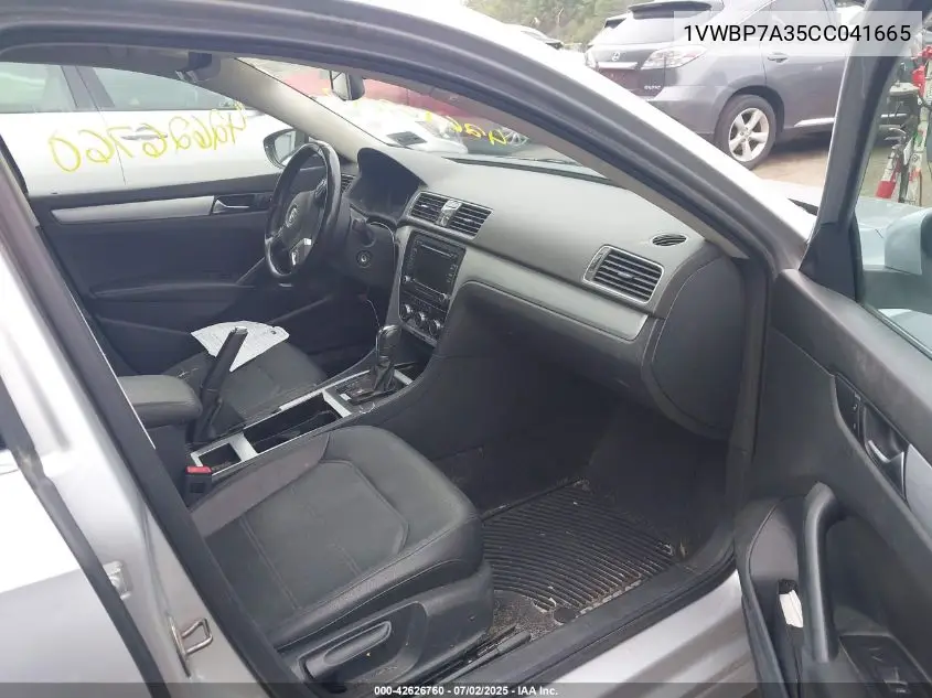 2012 Volkswagen Passat Se VIN: 1VWBP7A35CC041665 Lot: 42626760