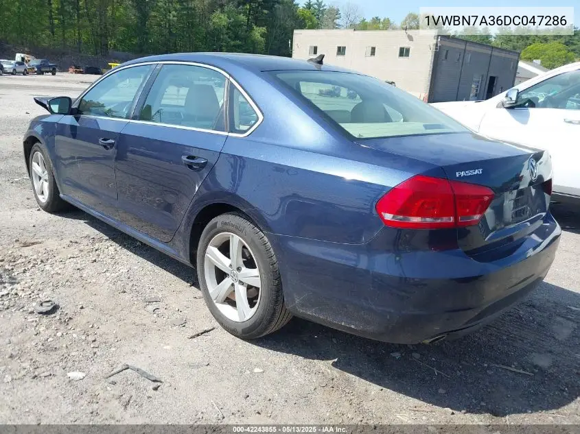 2013 Volkswagen Passat 2.0L Tdi Se VIN: 1VWBN7A36DC047286 Lot: 42243855