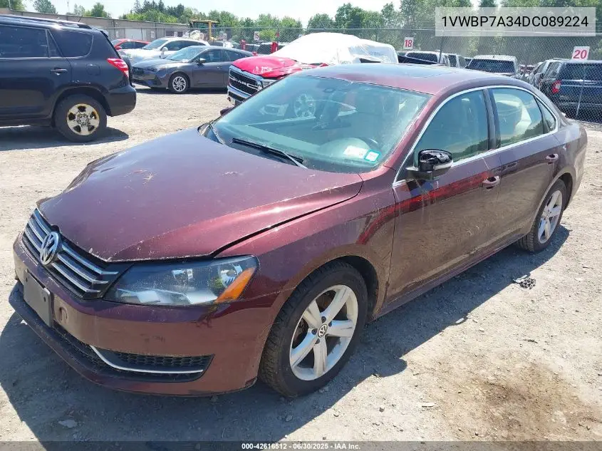 2013 Volkswagen Passat 2.5L Se VIN: 1VWBP7A34DC089224 Lot: 42616512