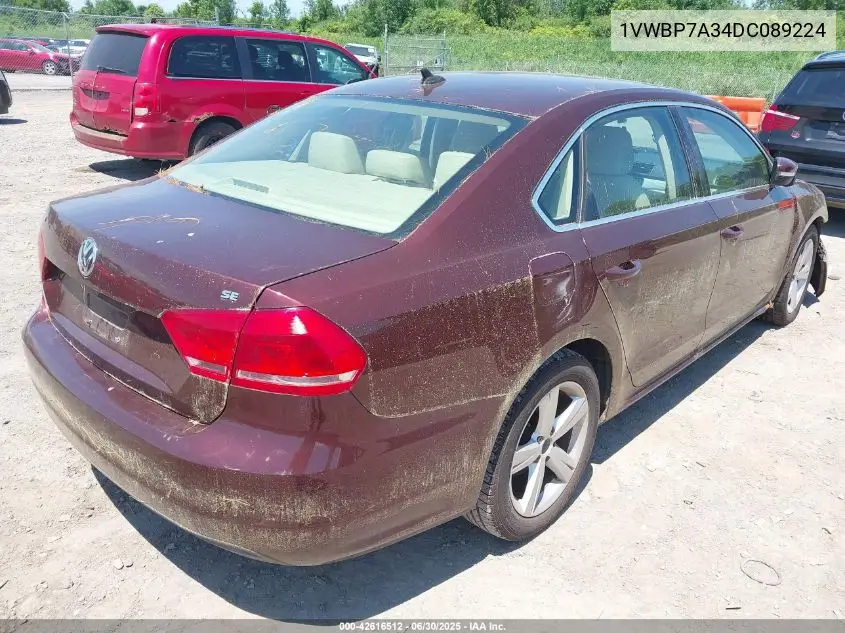 2013 Volkswagen Passat 2.5L Se VIN: 1VWBP7A34DC089224 Lot: 42616512