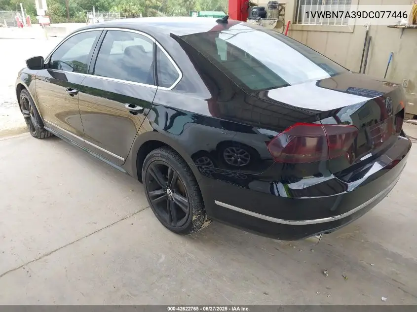 2013 Volkswagen Passat 2.0L Tdi Se VIN: 1VWBN7A39DC077446 Lot: 42622765