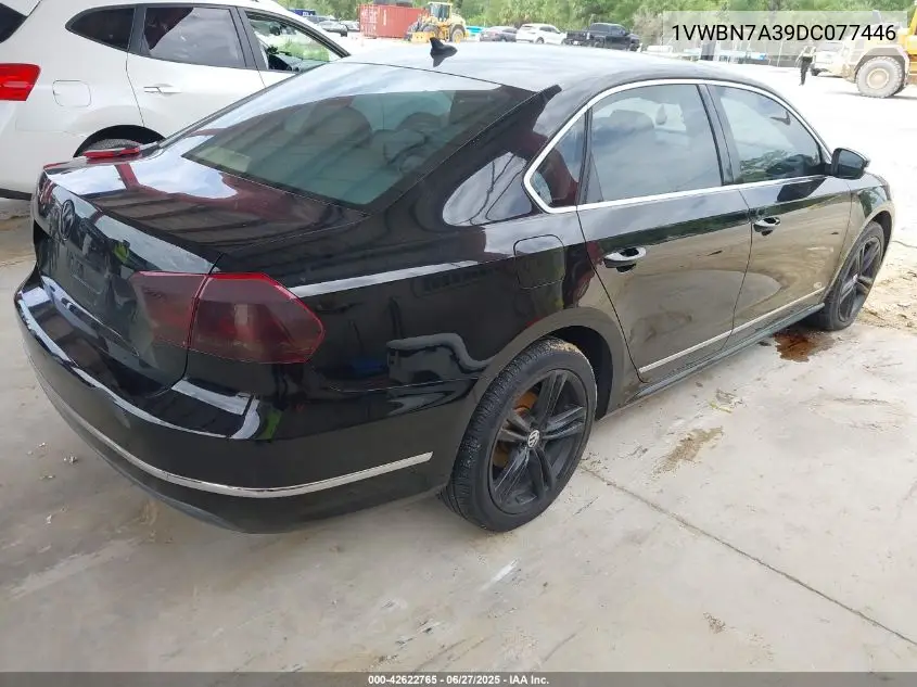 2013 Volkswagen Passat 2.0L Tdi Se VIN: 1VWBN7A39DC077446 Lot: 42622765