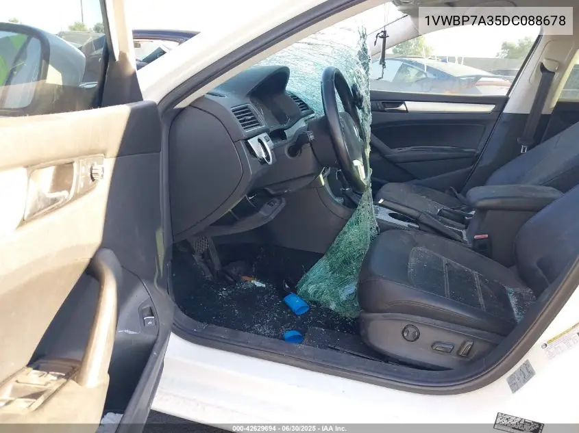 1vwbp7a35dc088678 1VWBP7A35DC088678 2013 Volkswagen Passat 2.5L Se
