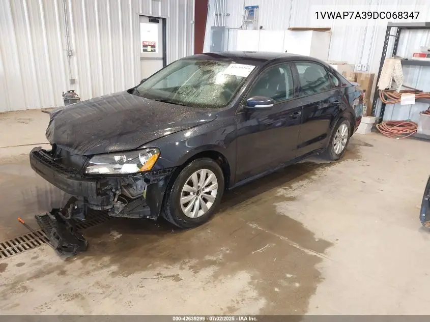 2013 Volkswagen Passat 2.5L S VIN: 1VWAP7A39DC068347 Lot: 42639299