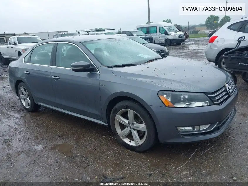 2015 Volkswagen Passat 1.8T Limited Edition VIN: 1VWAT7A33FC109604 Lot: 42201523