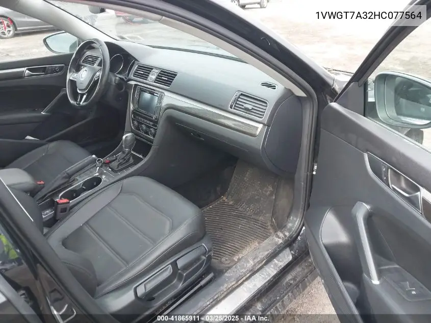 2017 Volkswagen Passat 1.8T Se VIN: 1VWGT7A32HC077564 Lot: 41865911