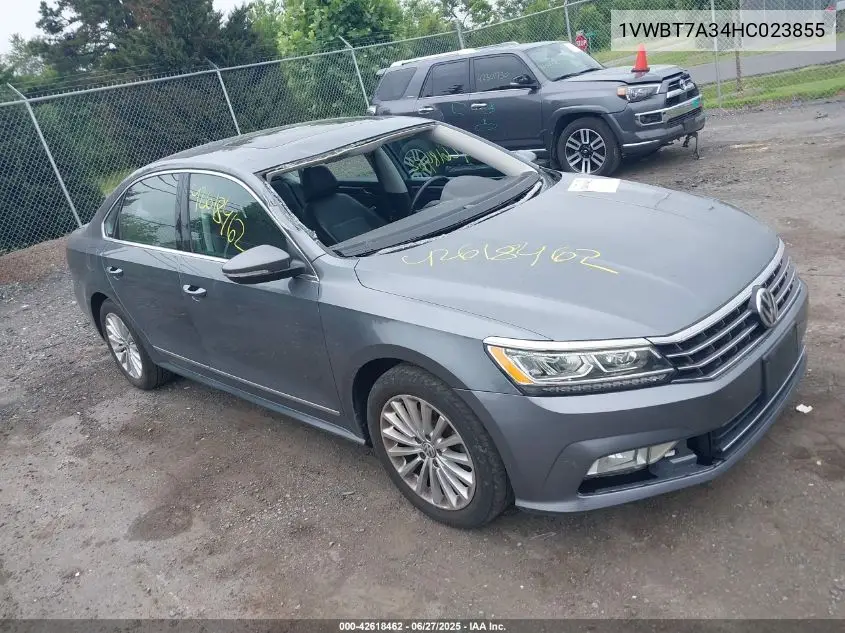 2017 Volkswagen Passat 1.8T Se VIN: 1VWBT7A34HC023855 Lot: 42618462