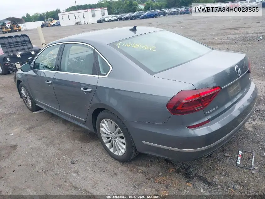 2017 Volkswagen Passat 1.8T Se VIN: 1VWBT7A34HC023855 Lot: 42618462