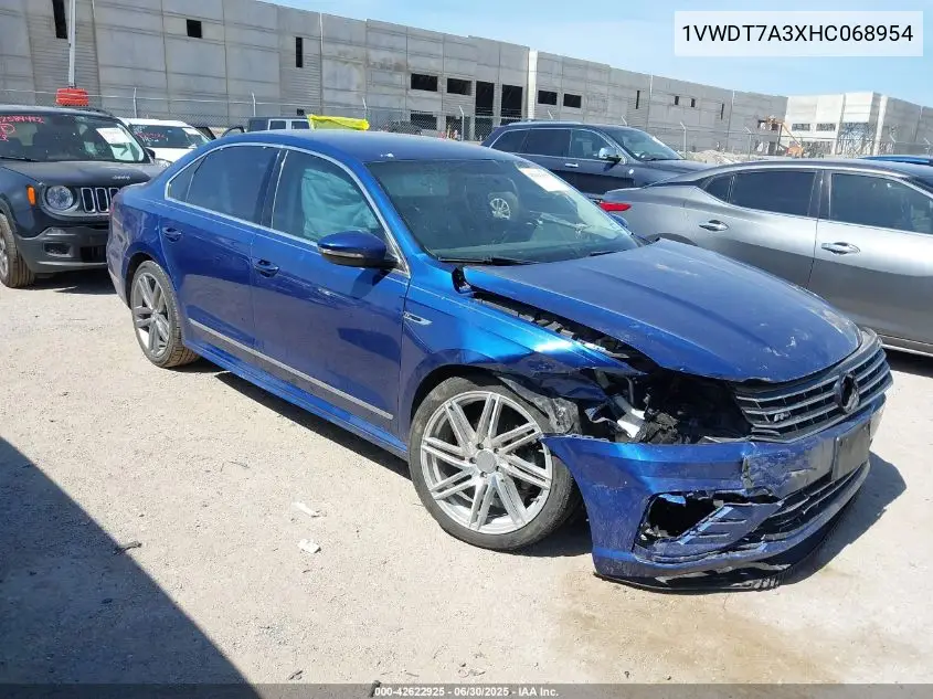 2017 Volkswagen Passat 1.8T R-Line VIN: 1VWDT7A3XHC068954 Lot: 42622925