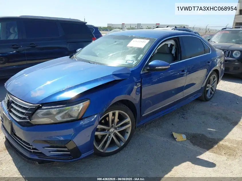 2017 Volkswagen Passat 1.8T R-Line VIN: 1VWDT7A3XHC068954 Lot: 42622925